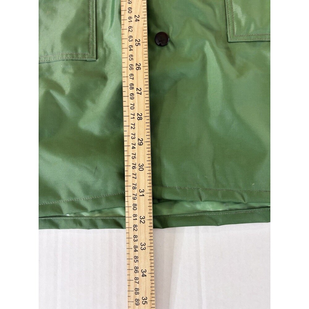 Watershed 300 Series Waterproof Rain Suit Jacket L Pants Green Hooded USA Made - Picture 6 of 16